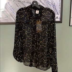 NWT Cabi Fall 18 Galaxy Blouse size L
